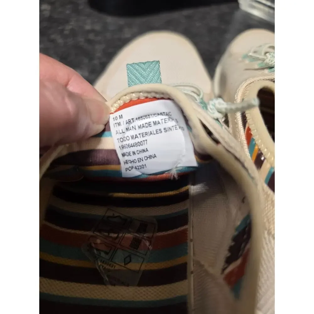 Hurley Woman's Castaic Casual Sneaker 10M Colorful Nearly New